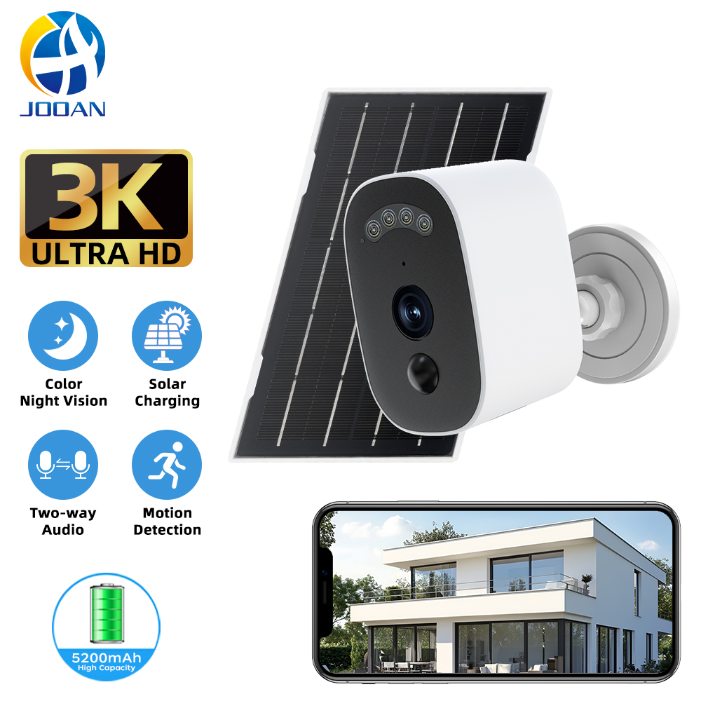 Home Security No Wifi - Jooan 3K HD Solar Security Camera