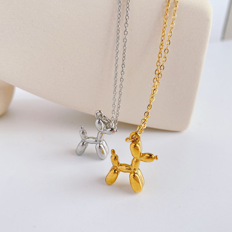 Home Security Robot Dog - Trend 3D Balloon Dog Pendant Necklaces