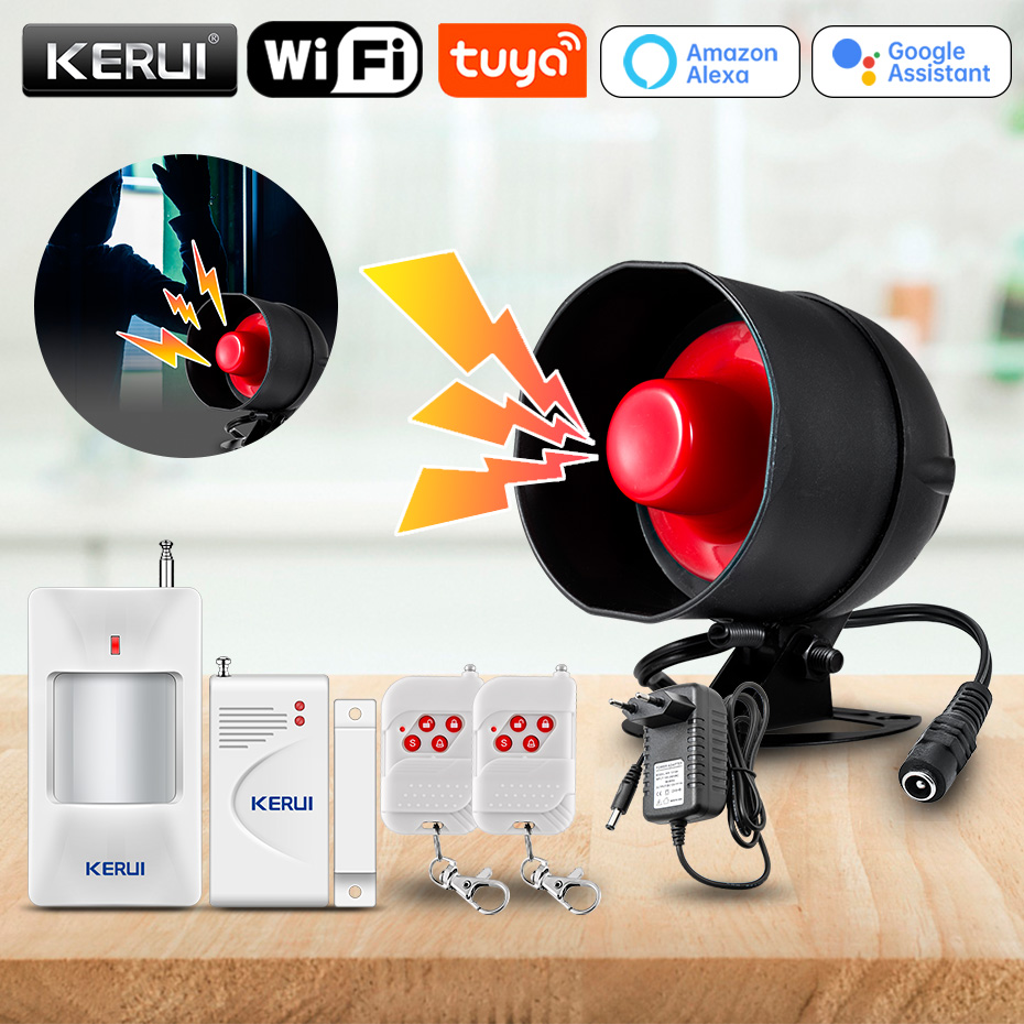 Home Security No Wifi - KERUI Tuya Smart WIFI Wireless Security