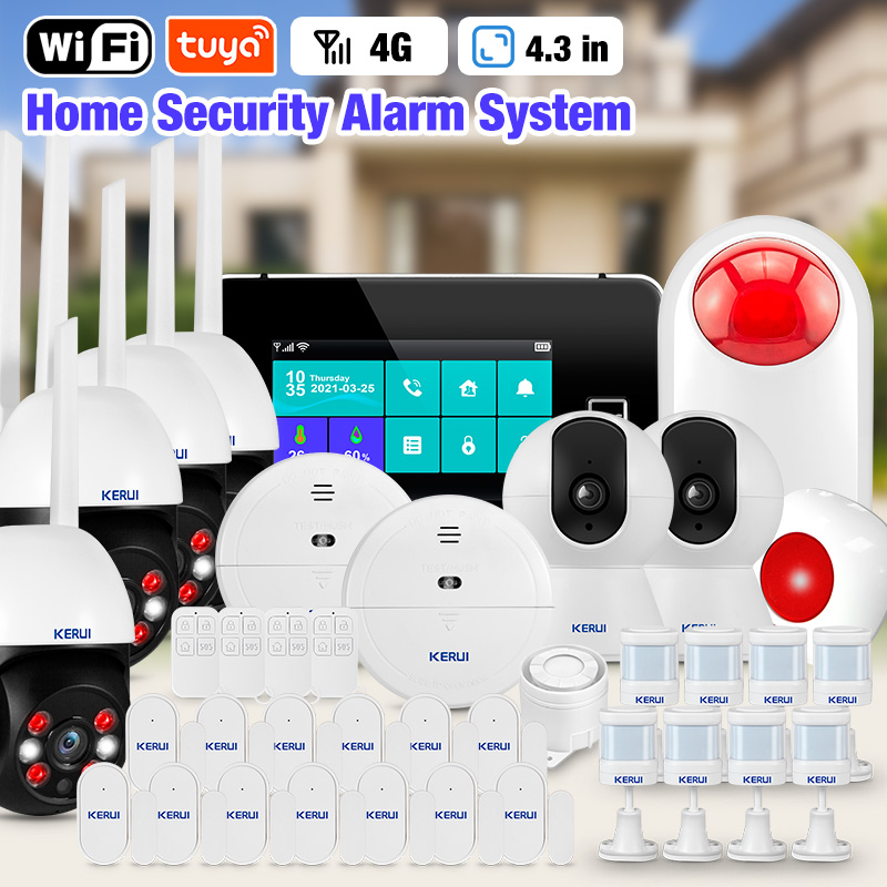 Home Security No Wifi - KERUI 4.3 Inch Touch Screen Home