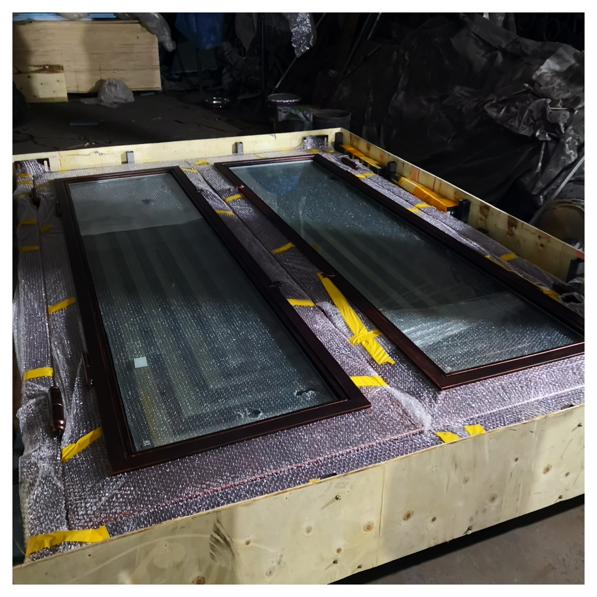 China Steel Glass Door South A - Home Security America ulasan dan harga