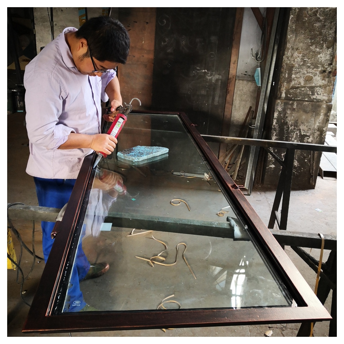 China Steel Glass Door South A - Home Security America ulasan dan harga