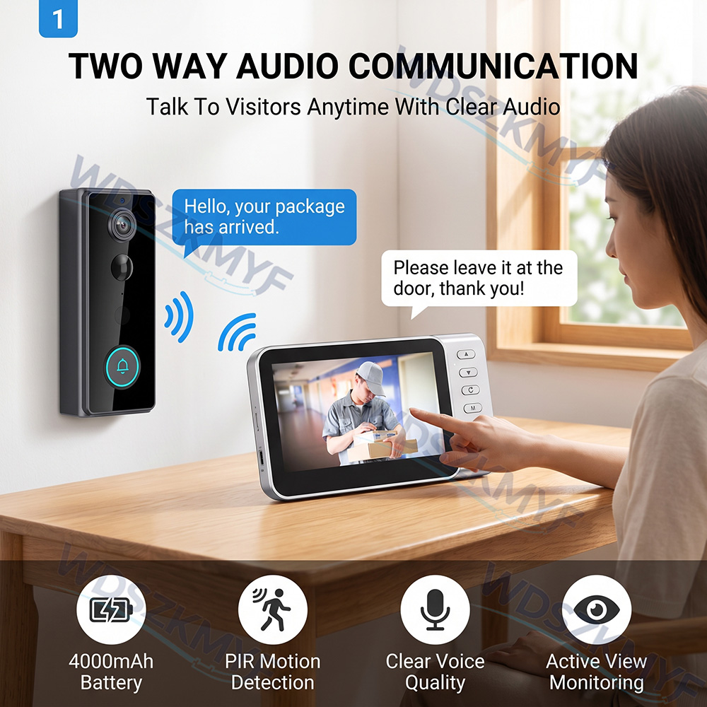 New Smart Wireless Doorbells V - Home Security Doorbell Camera ulasan dan harga