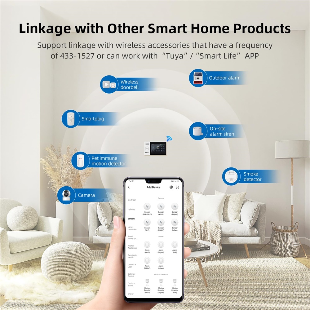 2.4G WIFI Smart GSM Alarm Syst - Home Security No Wifi ulasan dan harga