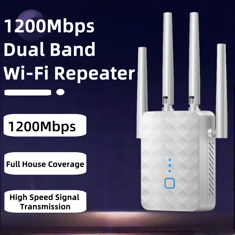 1200Mbps Dual Band WiFi Repeat - Home Security No Wifi ulasan dan harga