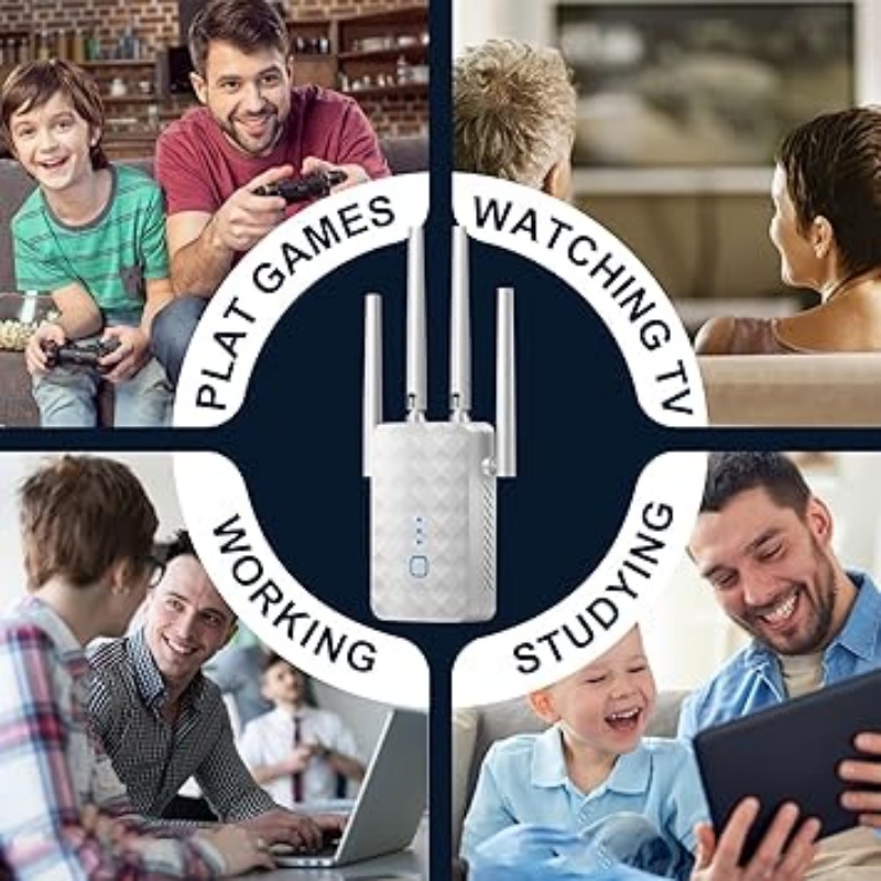 1200Mbps Dual Band WiFi Repeat - Home Security No Wifi ulasan dan harga