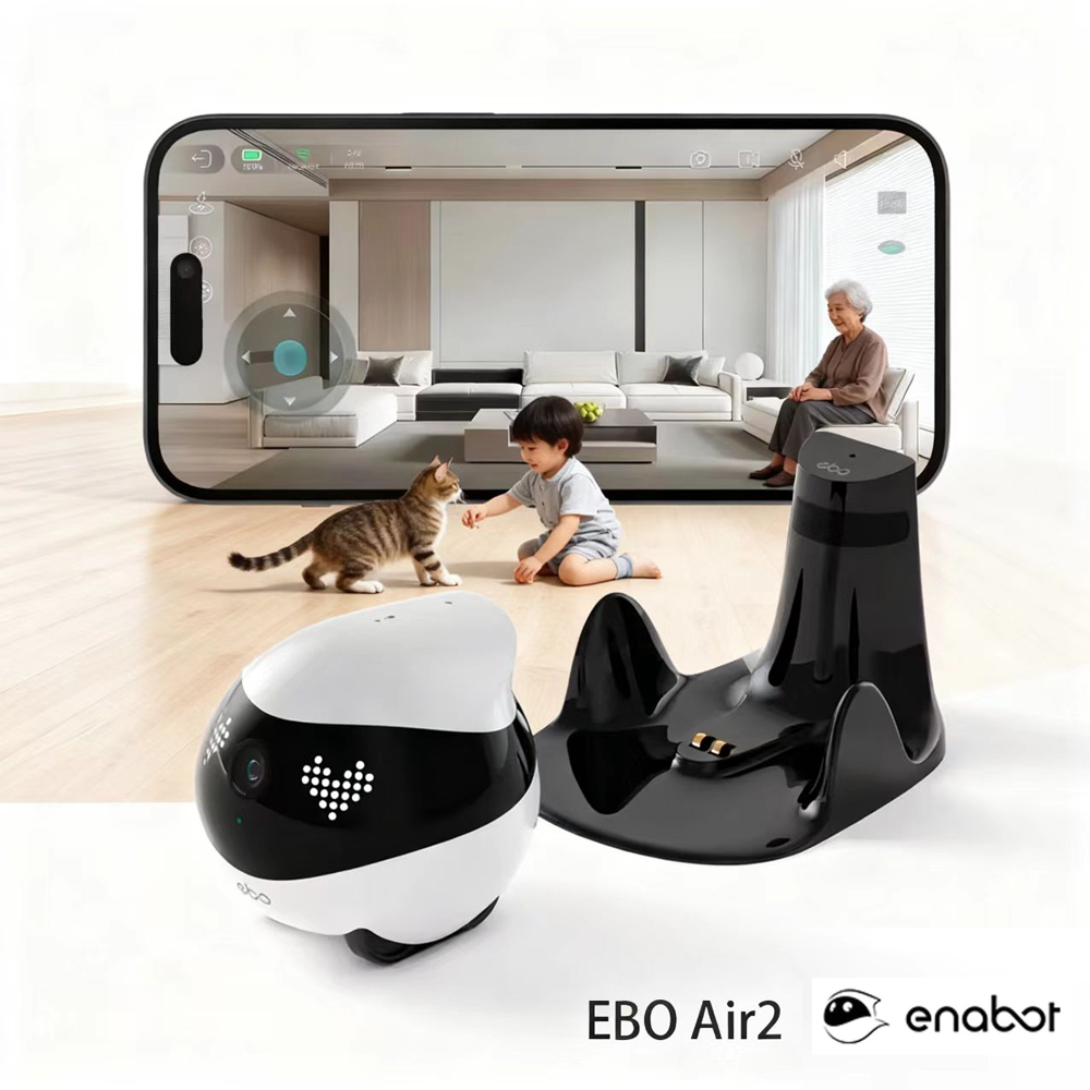 Enabot EBO AIR 2 Companion Rob - Home Security Robot Dog ulasan dan harga