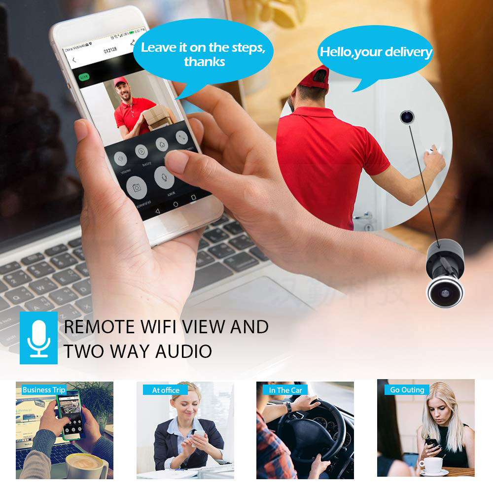 5MP Door Eye IP POE Camera Min - Home Security Camera Installation ulasan dan harga