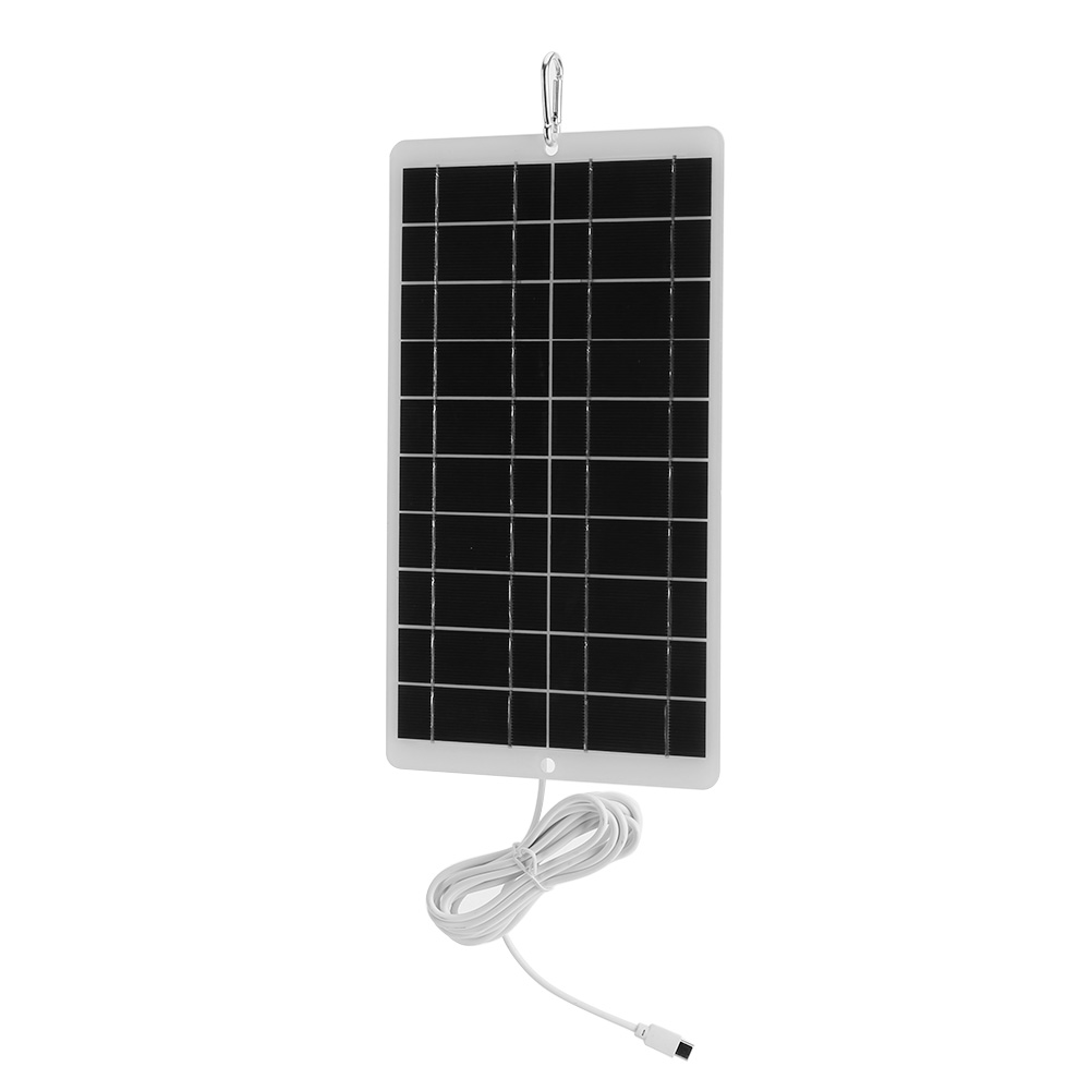 8W 5V Portable Solar Battery C - Home Security Panel ulasan dan harga