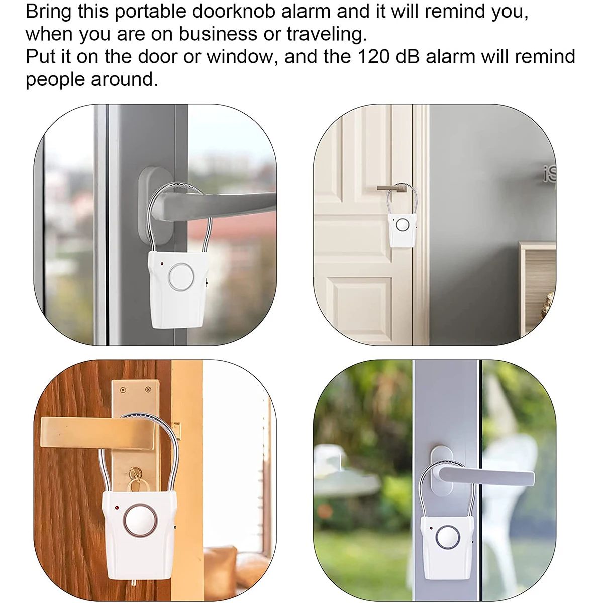 Door Handle Alarm 110dB Door S - Door Wedge Alarm ulasan dan harga