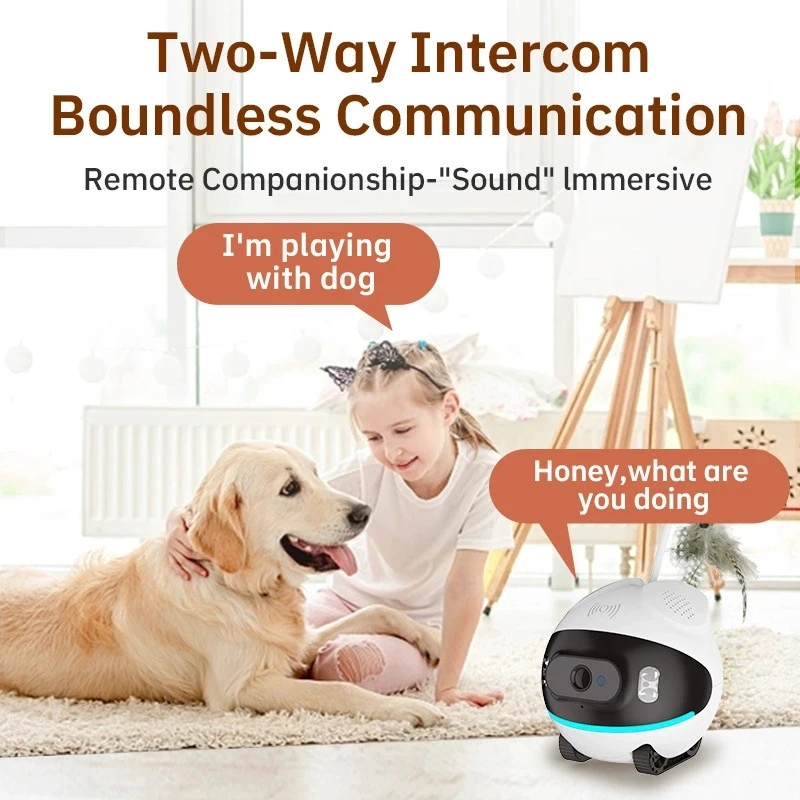 2MP 1080P Ubox APP Smart Pet G - Home Security Robot Dog ulasan dan harga