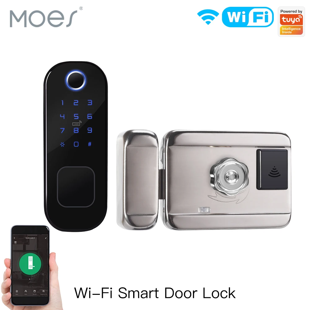 MOES WiFi Tuya Smart Lock Door - Home Security Key ulasan dan harga