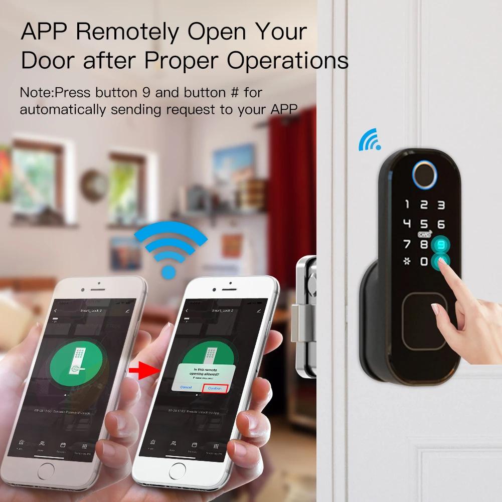 MOES WiFi Tuya Smart Lock Door - Home Security Key ulasan dan harga