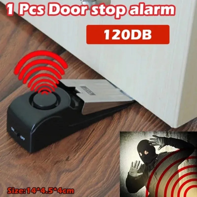 New 120dB Door Stop Alarm Syst - Door Wedge Alarm ulasan dan harga
