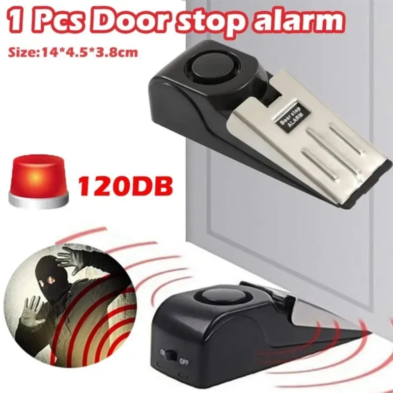 New 120dB Door Stop Alarm Syst - Door Wedge Alarm ulasan dan harga
