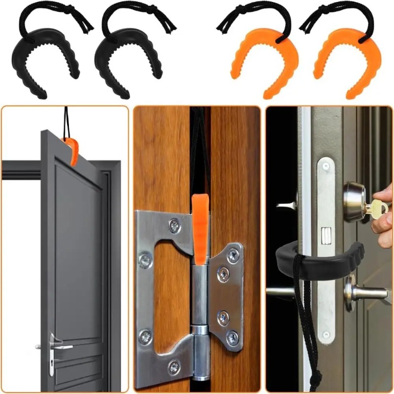Easy to Use Rubber Door Jam Fi - Door Wedge Alarm ulasan dan harga