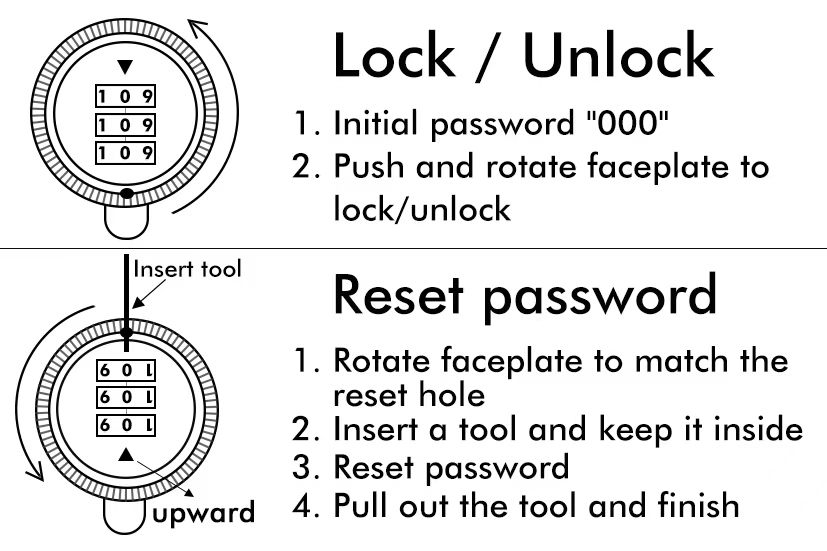 1 Zinc Alloy Indoor Door Lock  - Home Security Key ulasan dan harga