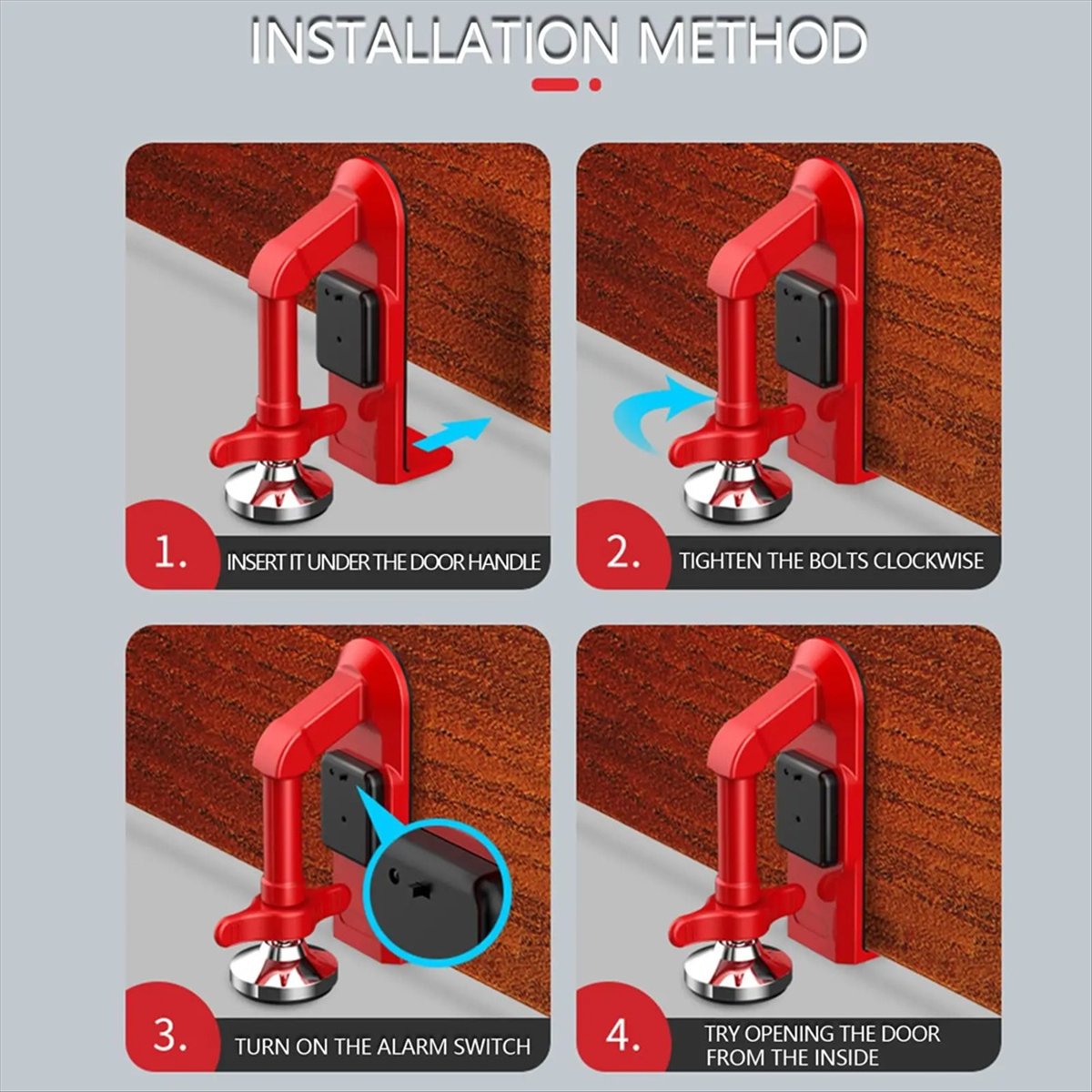 Punctual- Portable Alarm Door  - Door Wedge Alarm ulasan dan harga