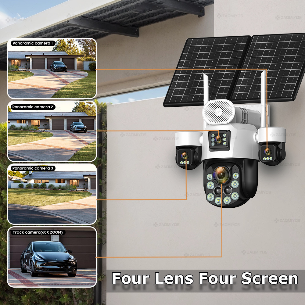 4 Lens Outdoor 360° Surveillan - Home Security Guard ulasan dan harga