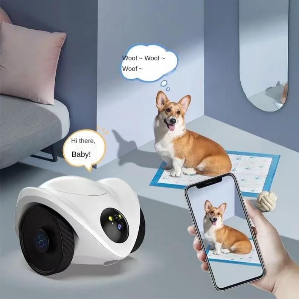 Pet Robot Camera 2MP HD Wifi C - Home Security Robot Dog ulasan dan harga