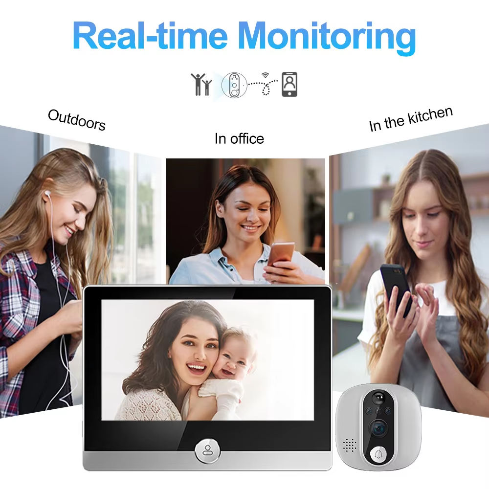 Tuya 1080P WiFi Door Bell Came - Home Security Doorbell Camera ulasan dan harga