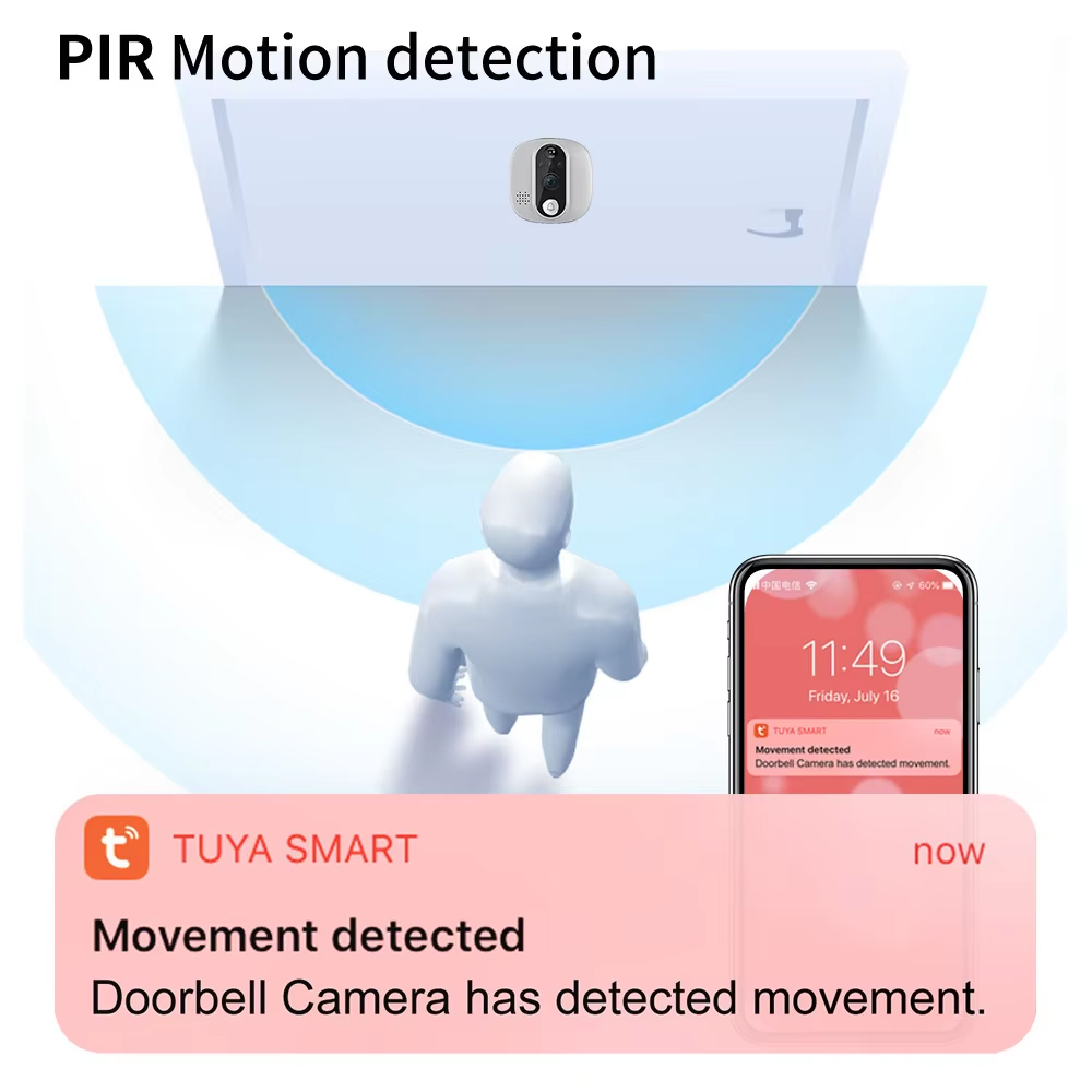 Tuya 1080P WiFi Door Bell Came - Home Security Doorbell Camera ulasan dan harga
