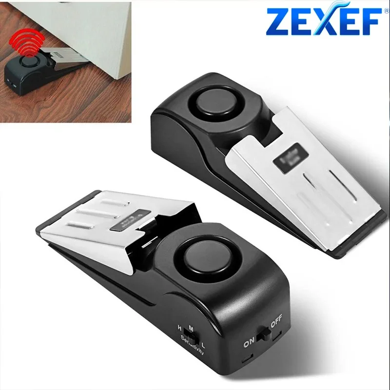 ZEXEF mini security protection - Door Wedge Alarm ulasan dan harga