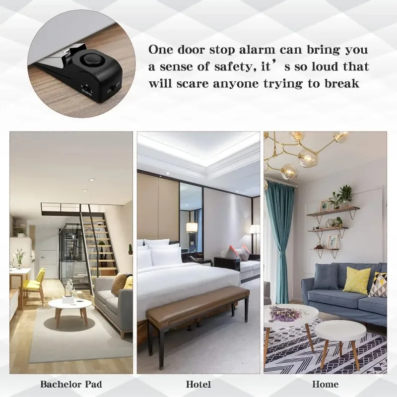 ZEXEF mini security protection - Door Wedge Alarm ulasan dan harga