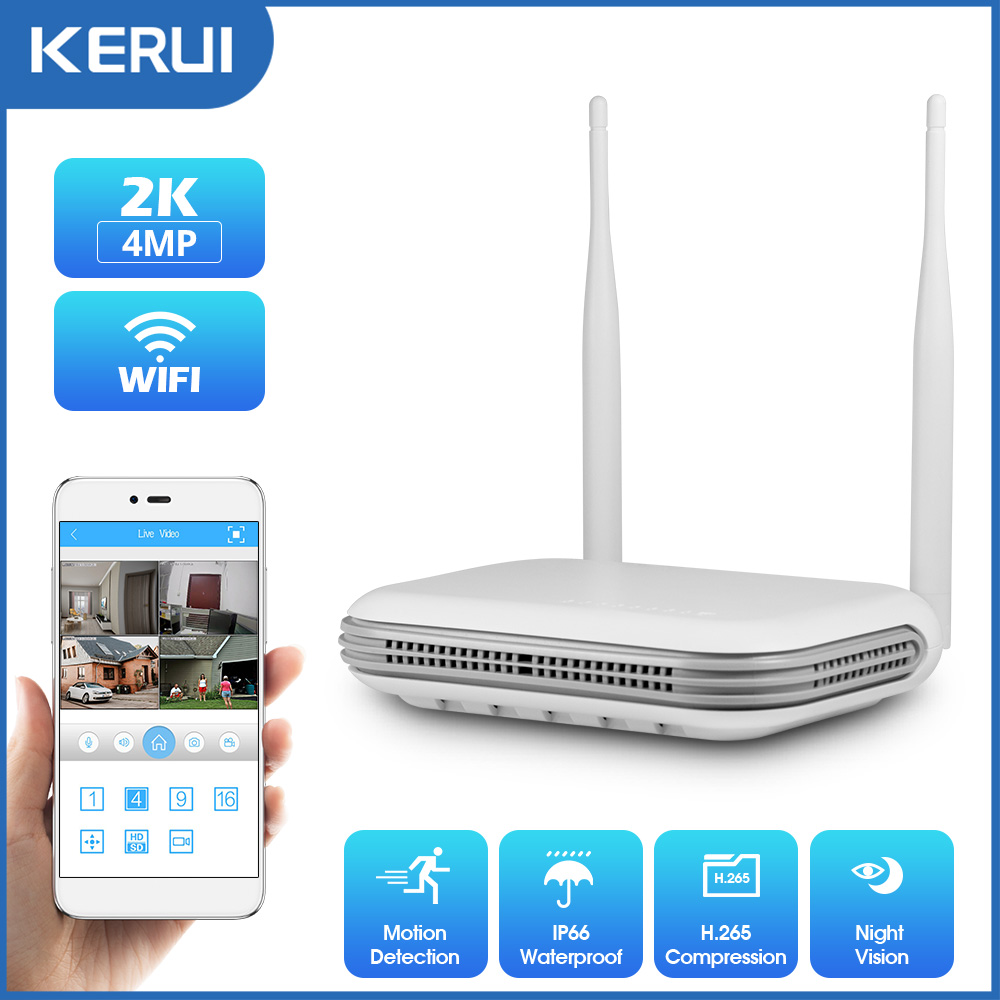 KERUI 2K 3K 4MP 8CH NVR WIFI O - Home Security Panel ulasan dan harga