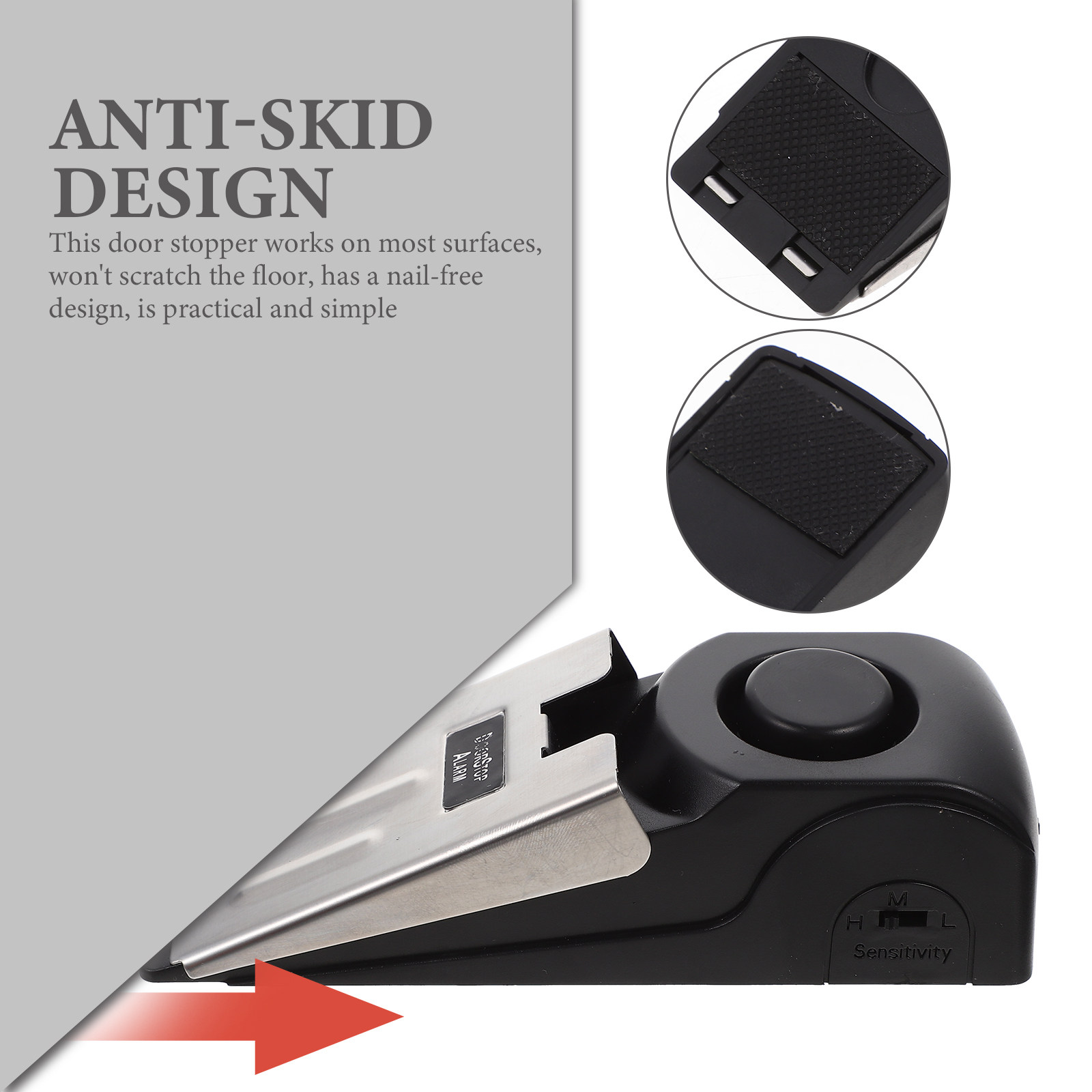 Press Type Door Stopper with S - Door Wedge Alarm ulasan dan harga