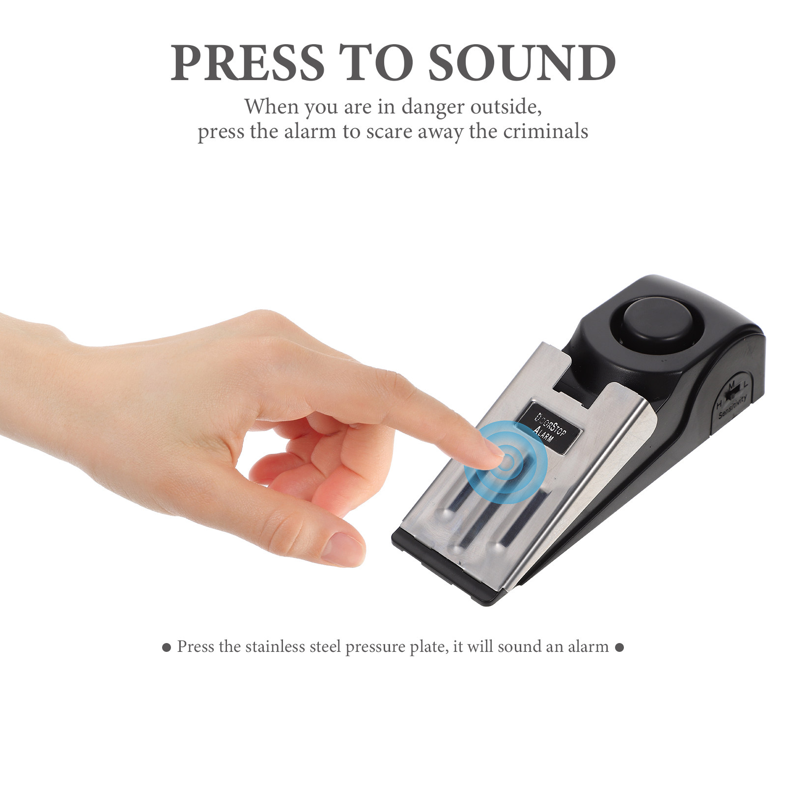 Press Type Door Stopper with S - Door Wedge Alarm ulasan dan harga