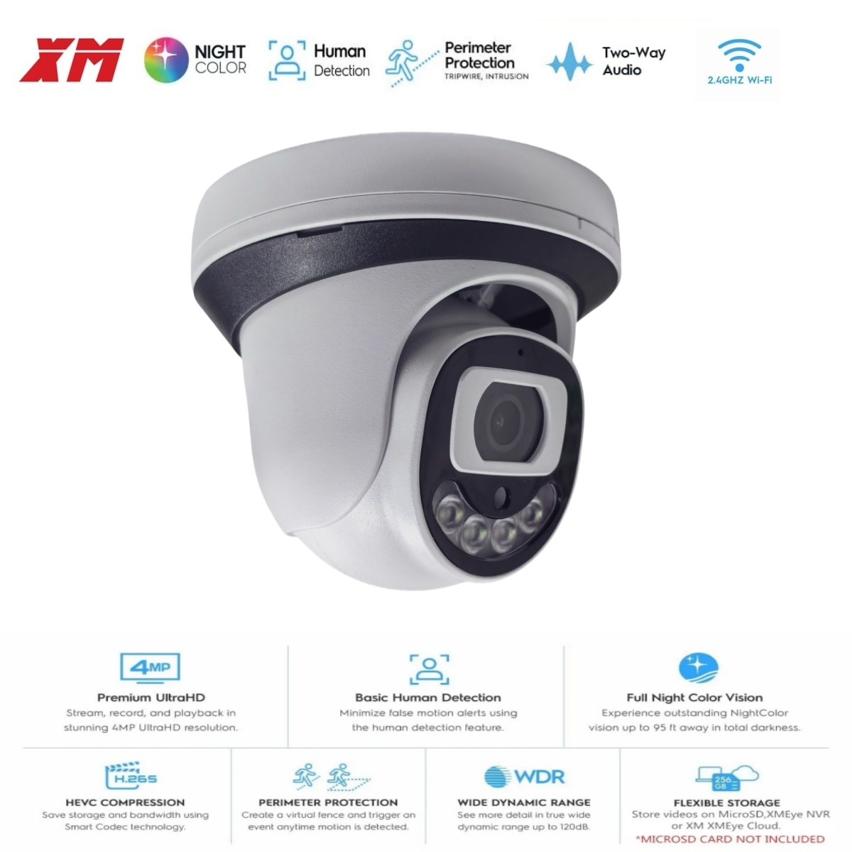 4MP WiFi Security Camera Indoo - Home Security Video Systems ulasan dan harga