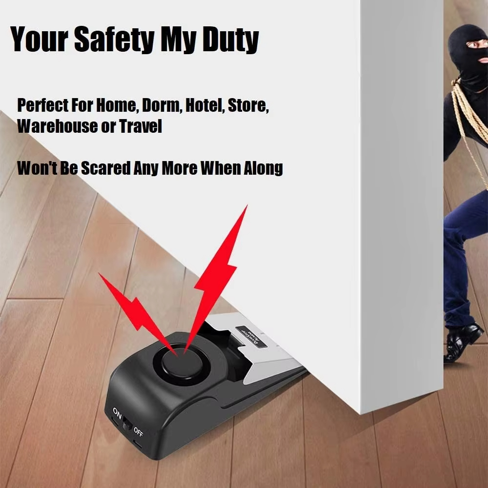 120db Wireless Stainless Steel - Door Wedge Alarm ulasan dan harga