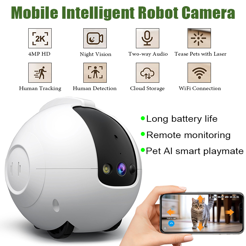 Home Care Security Camera Mobi - Home Security Robot Dog ulasan dan harga
