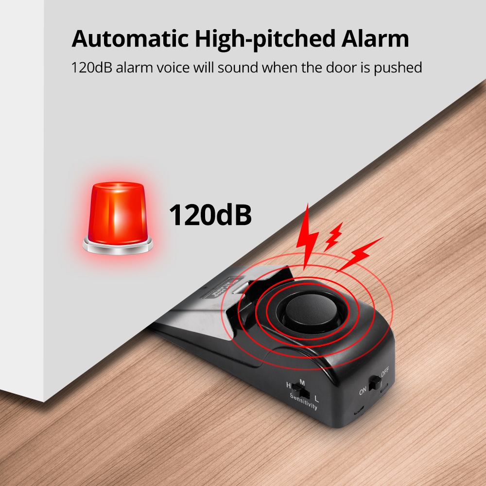 2pcs Door Stop Alarm for Home  - Door Wedge Alarm ulasan dan harga