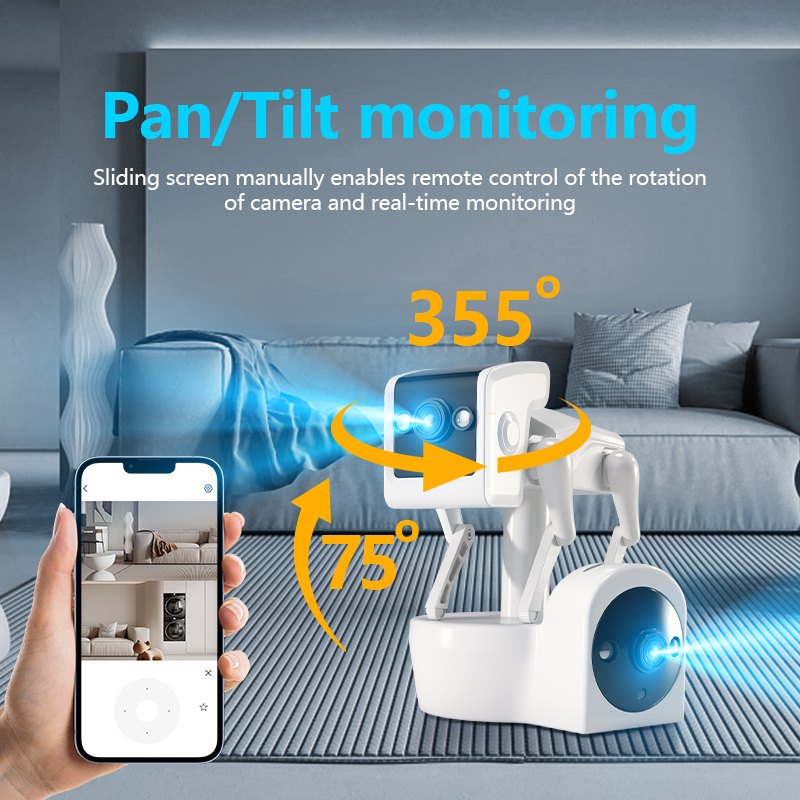 1080P 5G Dual Lens Robot Dog C - Home Security Robot Dog ulasan dan harga