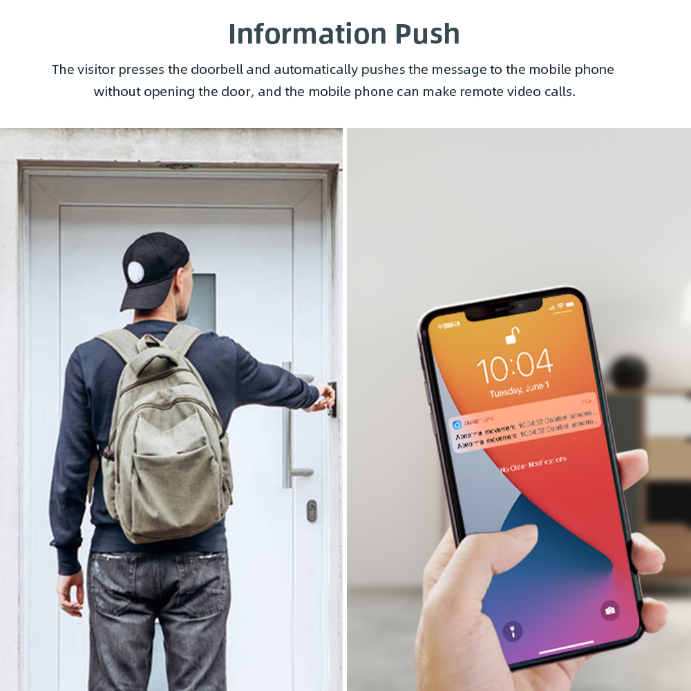 Tuya Video Doorbell 2MP Waterp - Home Security Doorbell Camera ulasan dan harga
