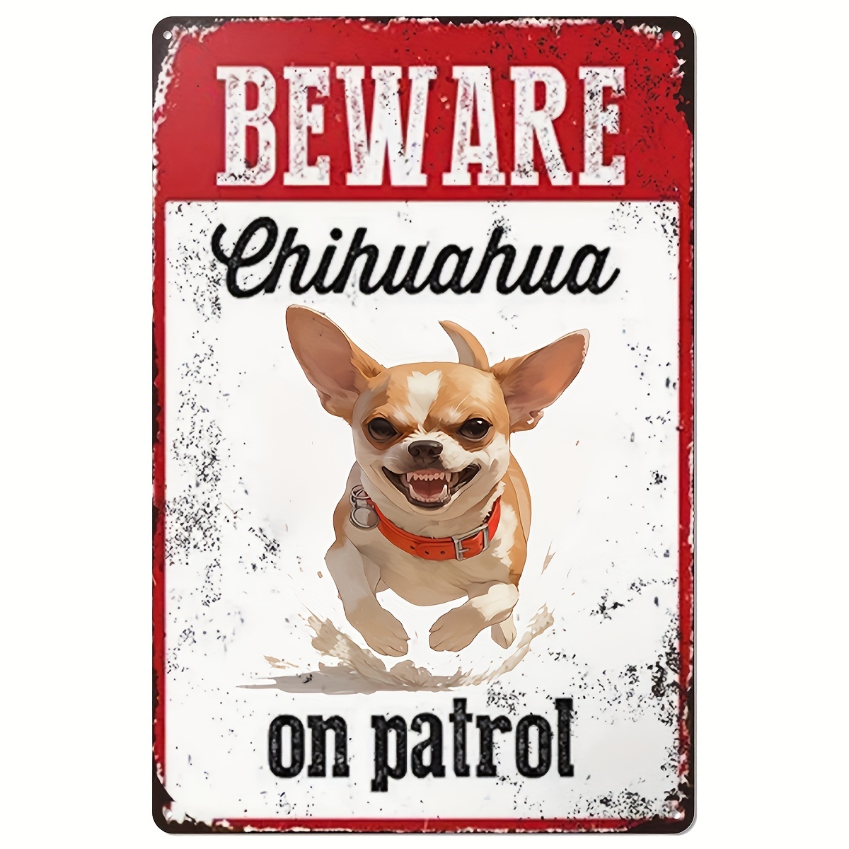 Beware of Chihuahua on Patrol  - Home Security Guard ulasan dan harga