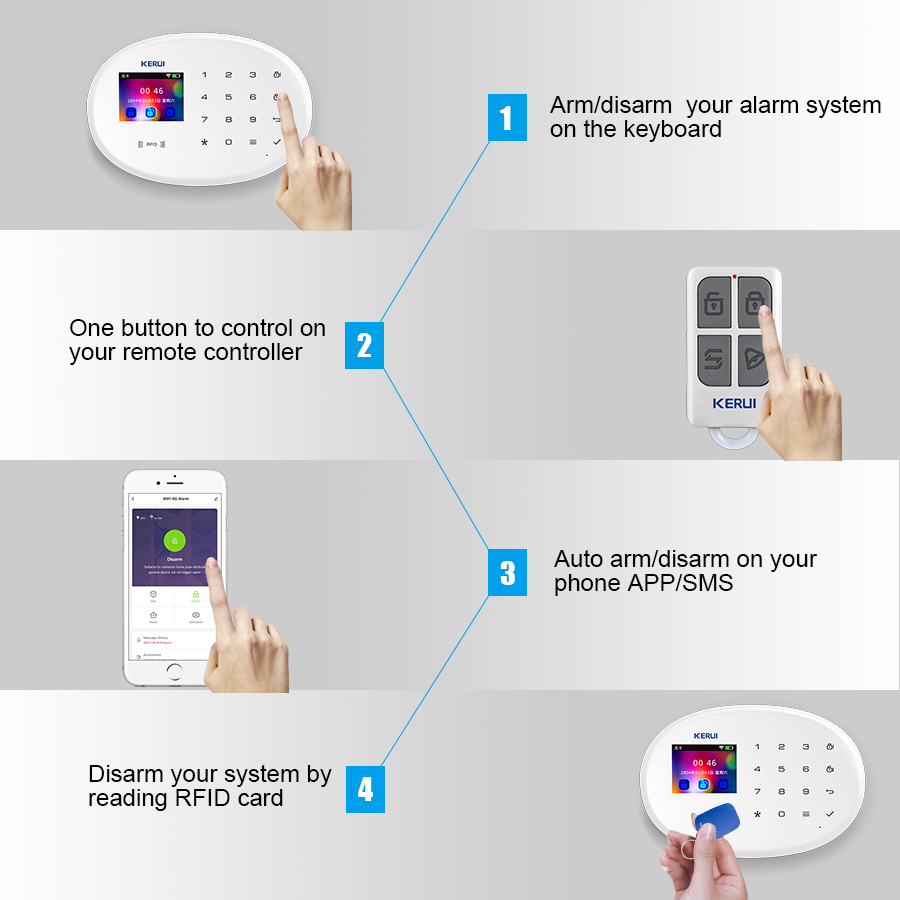 KERUI W202 WIFI GSM Alarm Syst - Home Security No Wifi ulasan dan harga