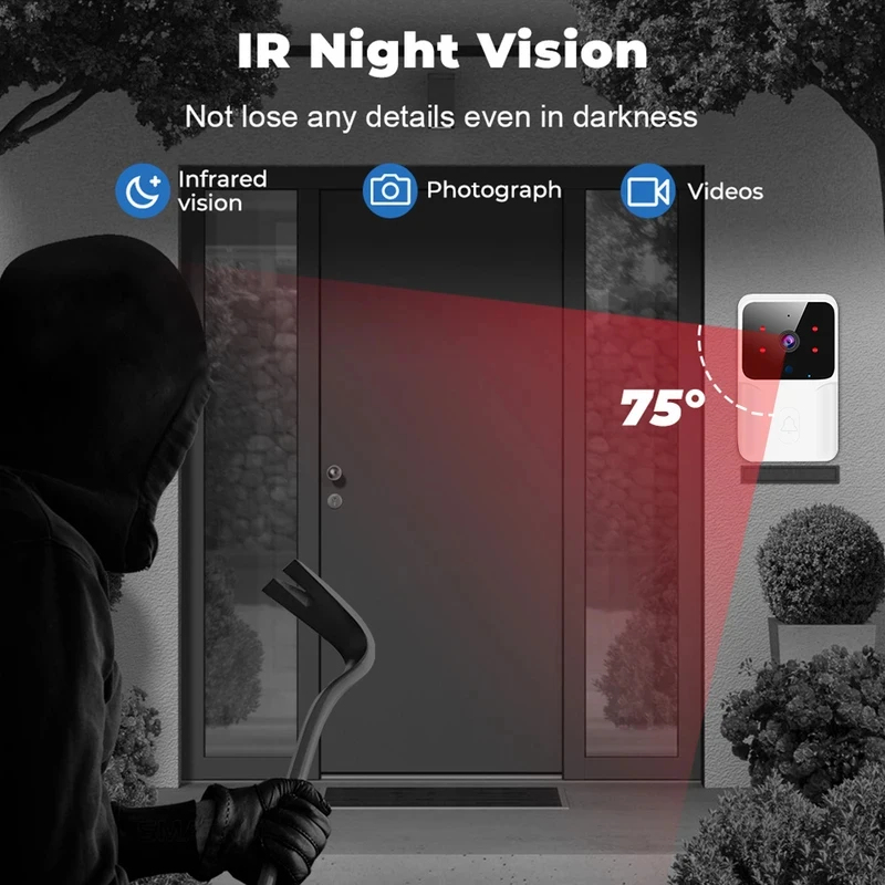 Smart Home WiFi Video Doorbell - Home Security Video Systems ulasan dan harga