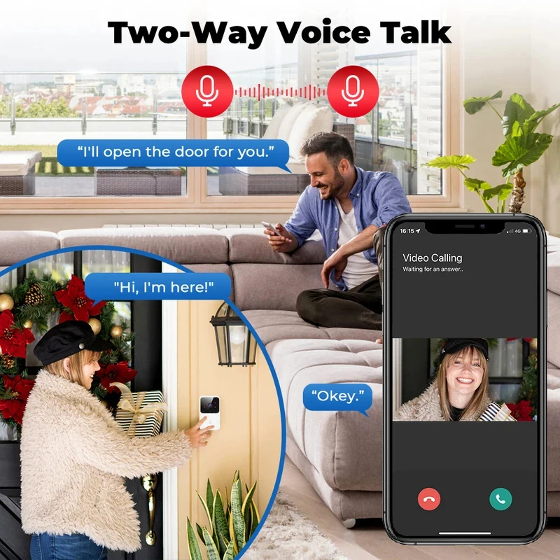 Smart Home WiFi Video Doorbell - Home Security Video Systems ulasan dan harga