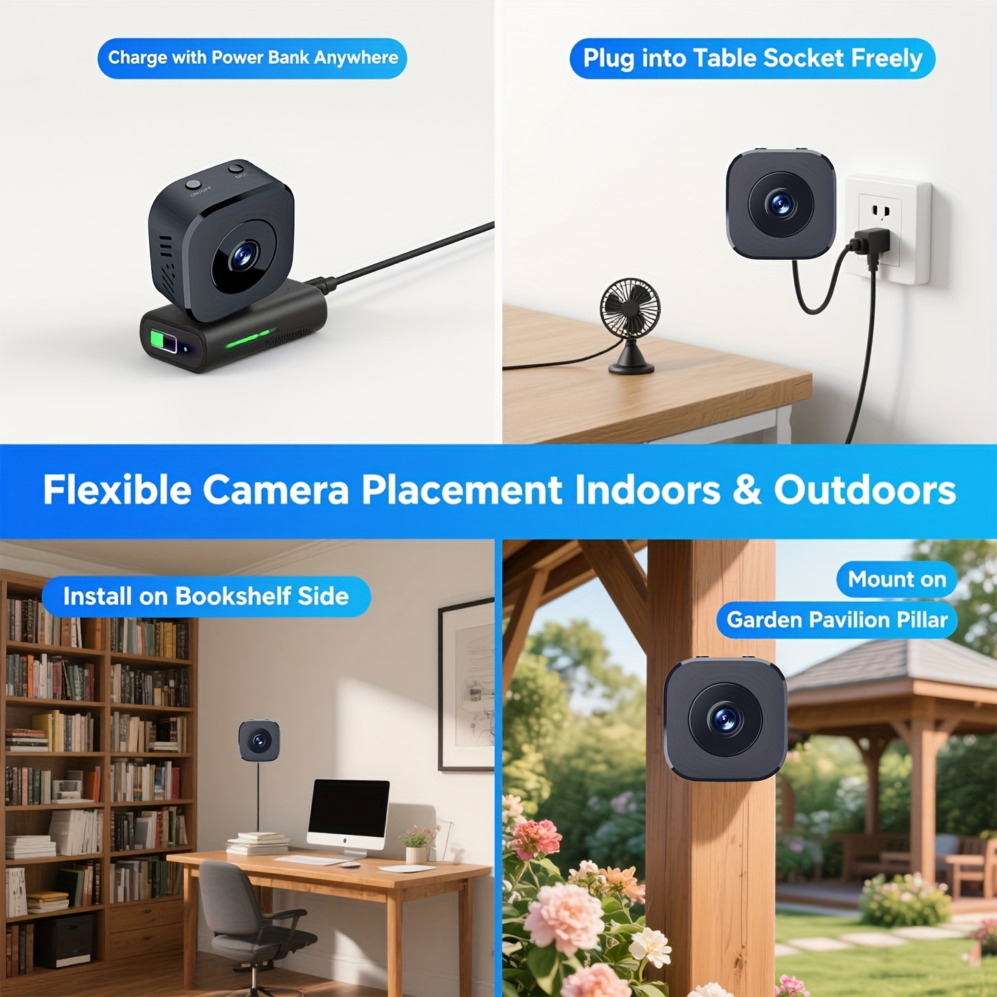 1080P HD Mini WiFi Camera Indo - Home Security Panel ulasan dan harga