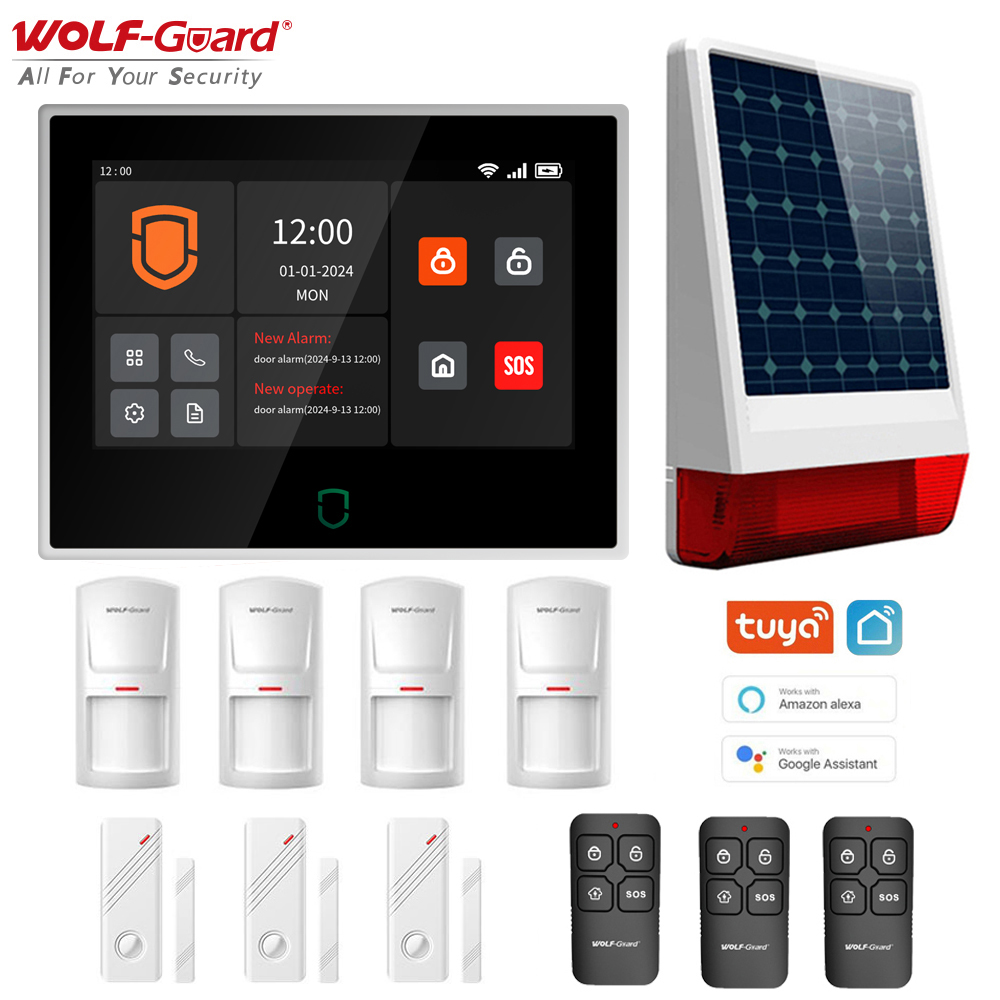 Wolf-Guard 7 inch Touch Screen - Home Security No Wifi ulasan dan harga