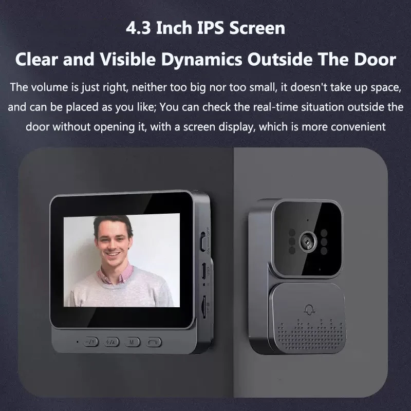 Wireless Video Intercom Doorbe - Home Security Doorbell Camera ulasan dan harga