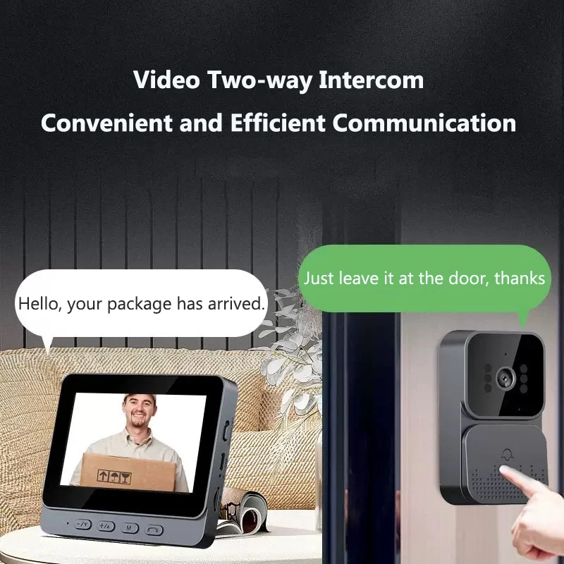 Wireless Video Intercom Doorbe - Home Security Doorbell Camera ulasan dan harga