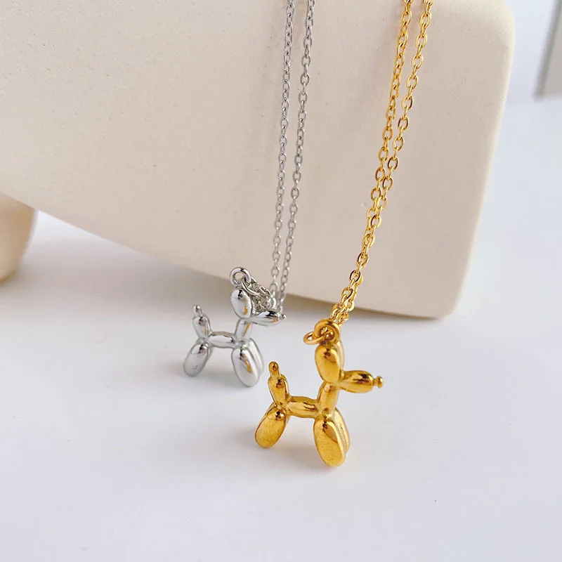 3D Balloon Dog Pendant Necklac - Home Security Robot Dog ulasan dan harga