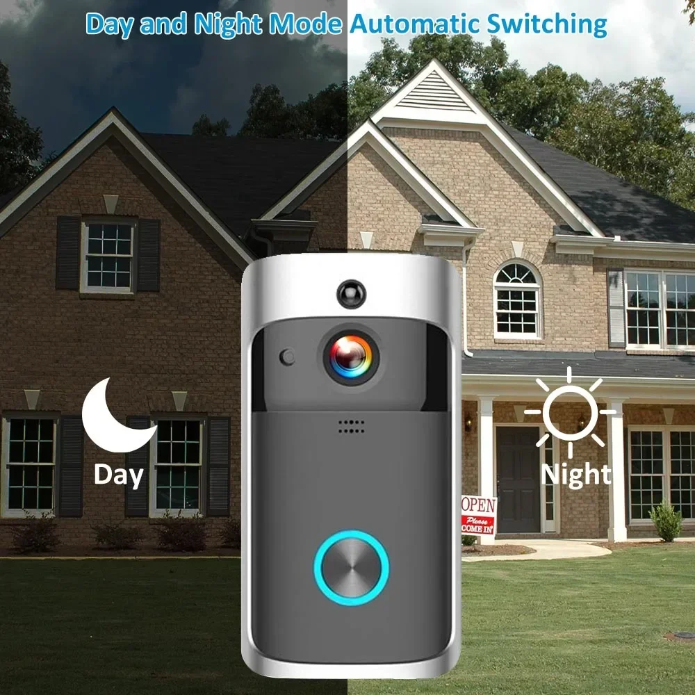 720P HD Smart Home Wireless WI - Home Security Doorbell Camera ulasan dan harga