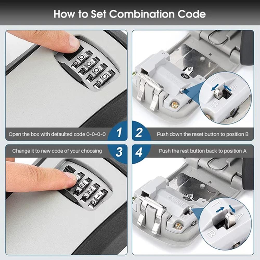 Wall-Mounted Key Storage Box P - Home Security Key ulasan dan harga