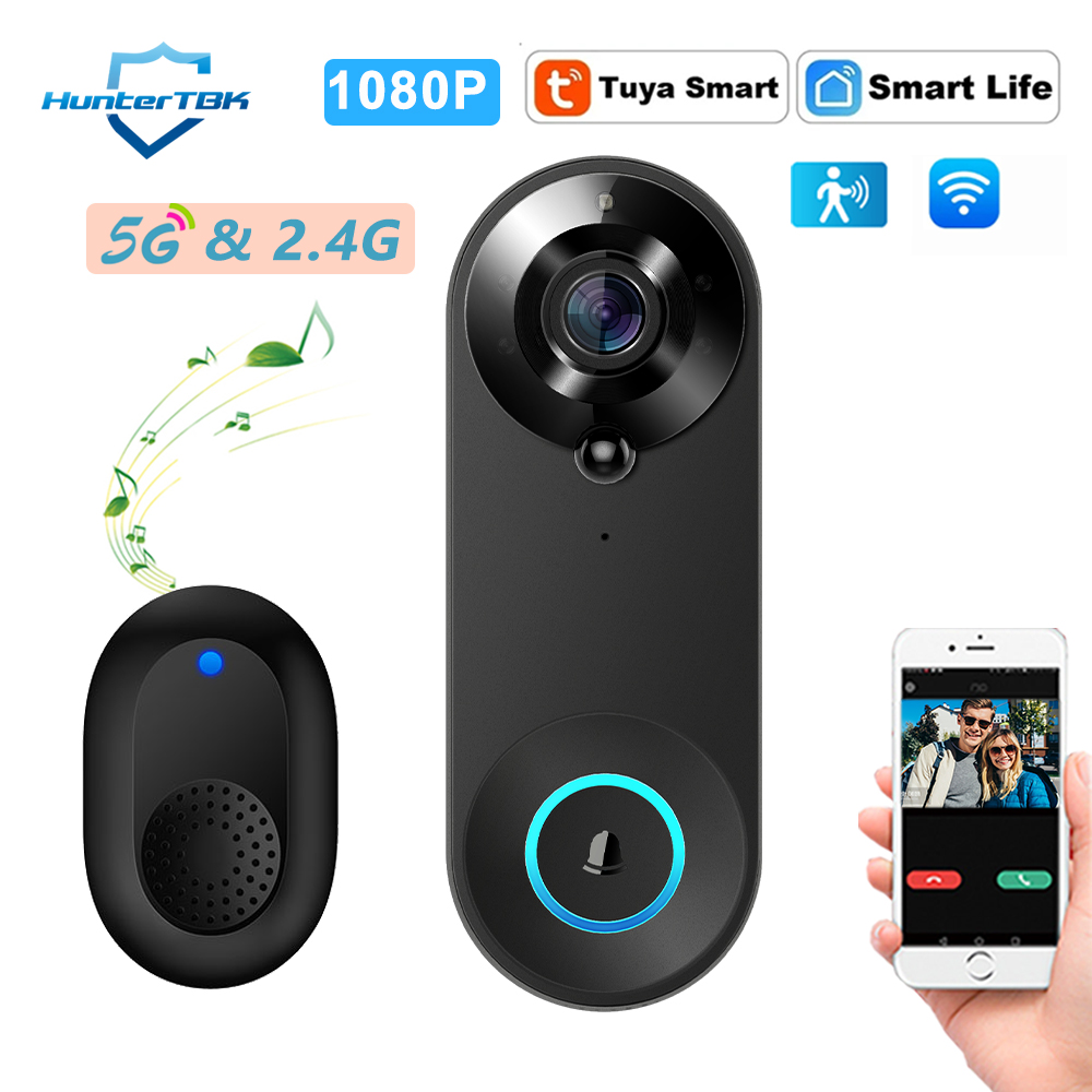 5G 2.4G WiFi Video Doorbell 10 - Home Security Doorbell Camera ulasan dan harga