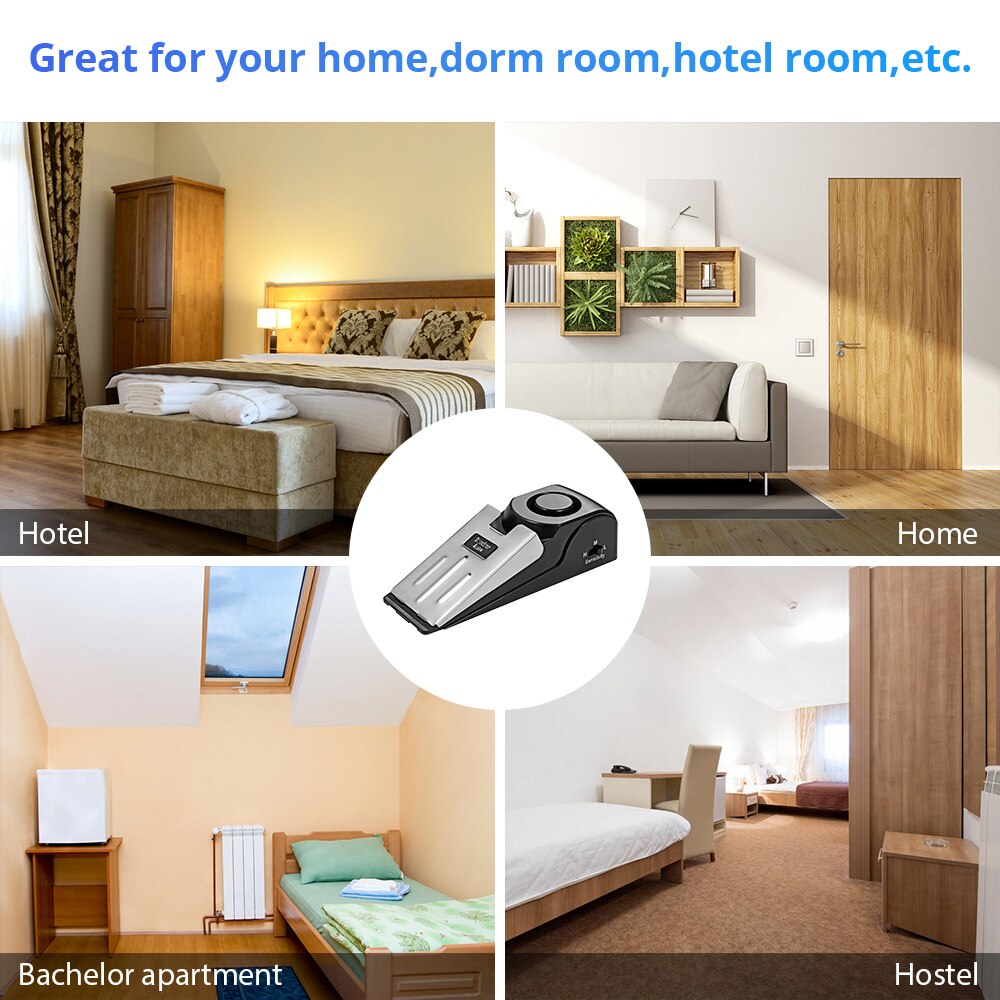 2 Pack Wireless Door Stop Alar - Door Wedge Alarm ulasan dan harga